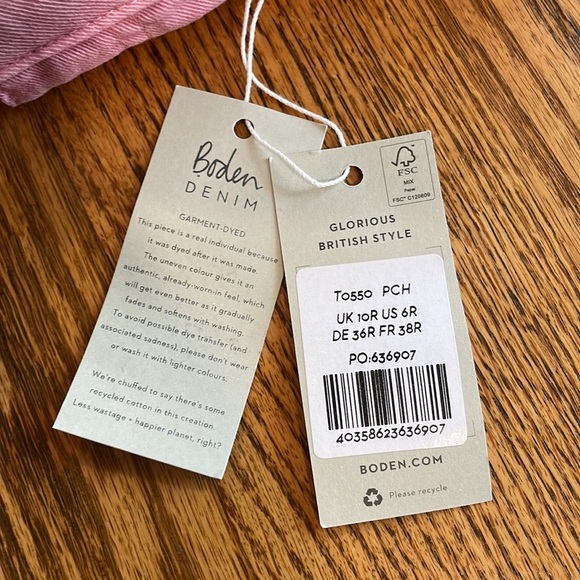 NWT Biden Denim Slim Straight 10 Regular posey pink - Picture 6 of 6